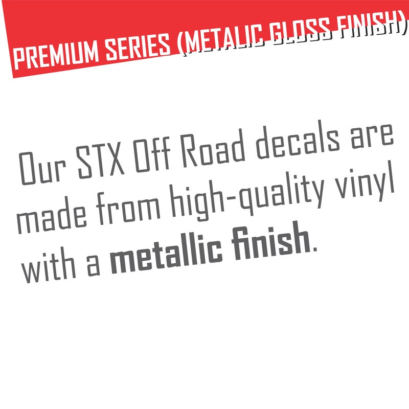 Gold Hook Ford f150 STX Decal Off Road Replacement Sticker, Compatible with Ford F150 Truck, Set of 2, Premium Series (Metallic Finish) - Image 3